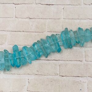 Blue Quartz Points Strand Jewelry Making Supplies